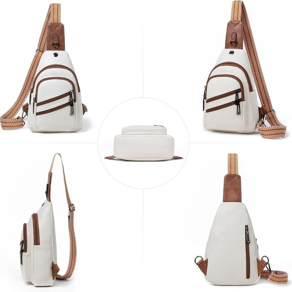 Multi-Functional Faux Leather Sling Bag - Perfect Gift for Fashion-Forward Women - Picture 8 of 9